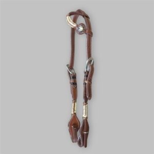 Cabeçada Orelha Fivela Larga com Margarida e Charroa PHCB012 